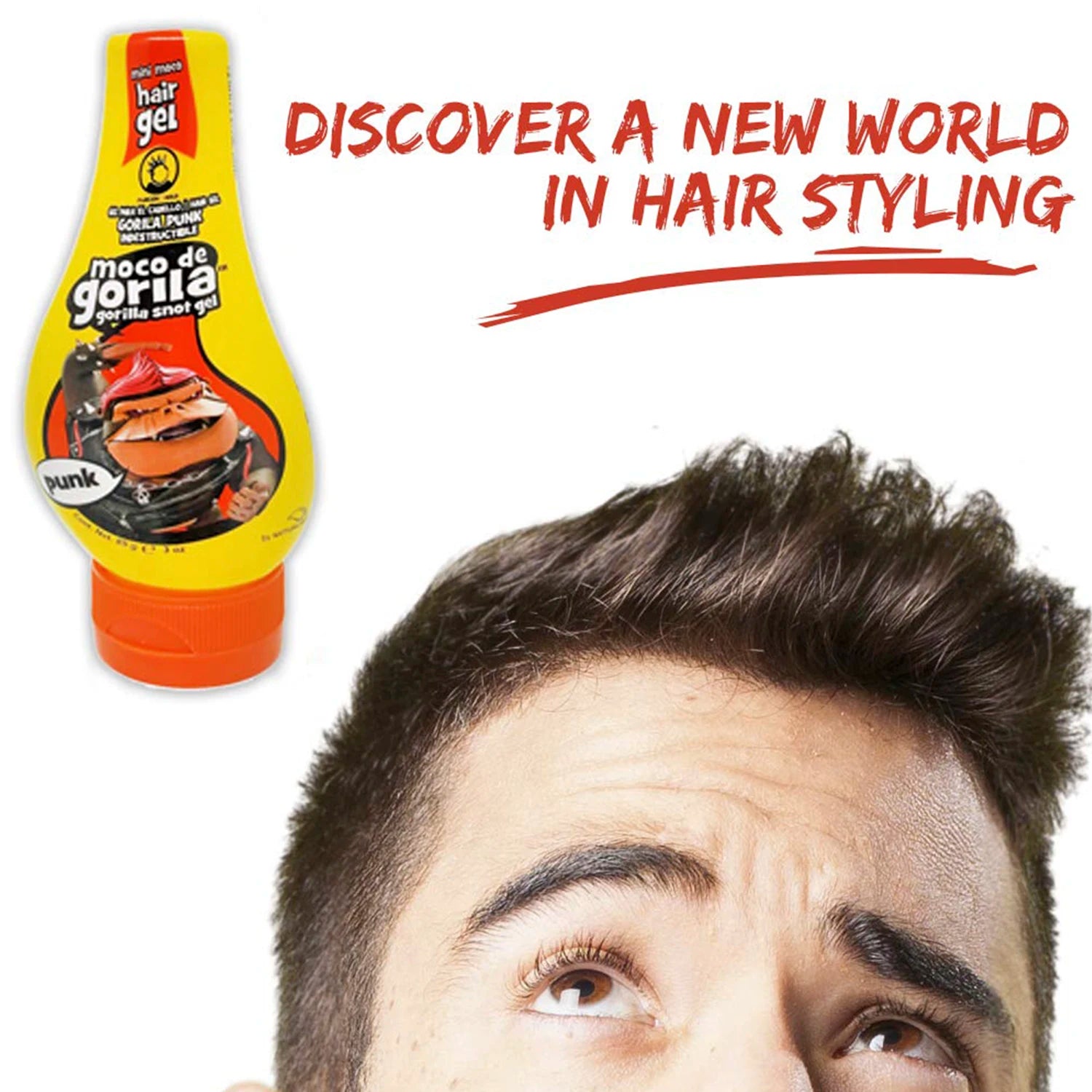 3Pack Deal Moco De Gorilla Snot Gel Punk 3oz - Extreme Hold Styling Gel, Perfect for Creative, Long-Lasting Hair Styles