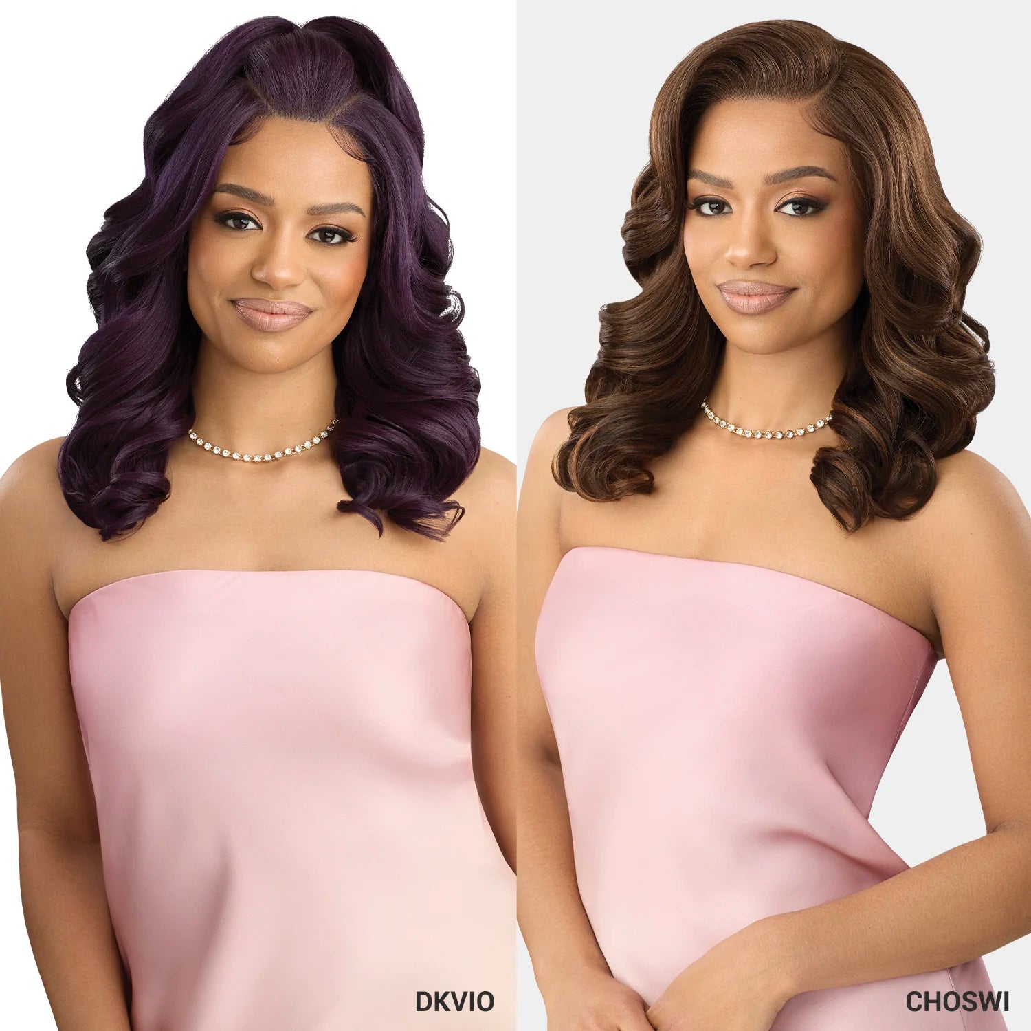 Outre Human Hair Blend HD Lace Front Synthetic Wig Airtied Glueless Fully Hand-Tied 13X6 HHB-Soft Curls 18"