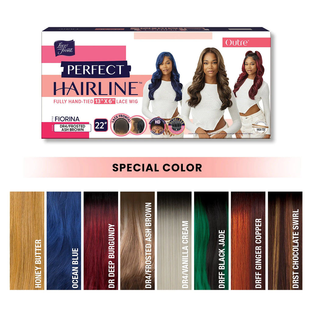 Outre HD Lace Frontal Synthetic Wig Perfect Hairline Glueless Fully Hand-Tied 13X6 Lace Wig Fiorina