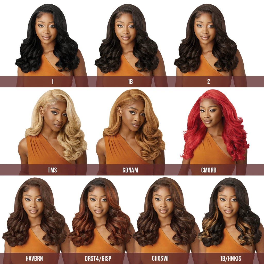Outre Melted Hairline HD Lace Front Wig Glueless Juliet - Body Wave, Natural Baby Hair, Pre-Plucked, Heat Safe