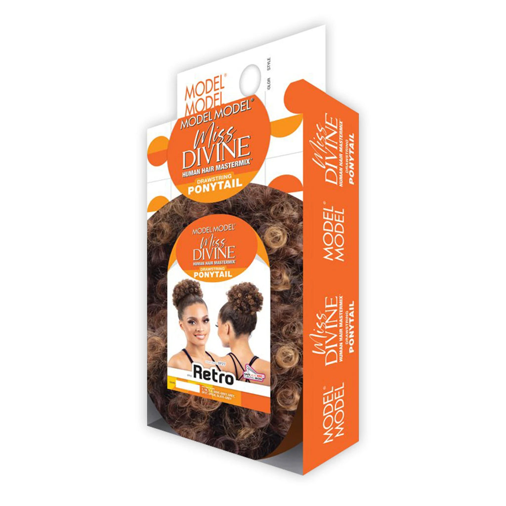 ModelModel Human Hair Blend Drawstring Synthetic Ponytail Miss Divine Retro
