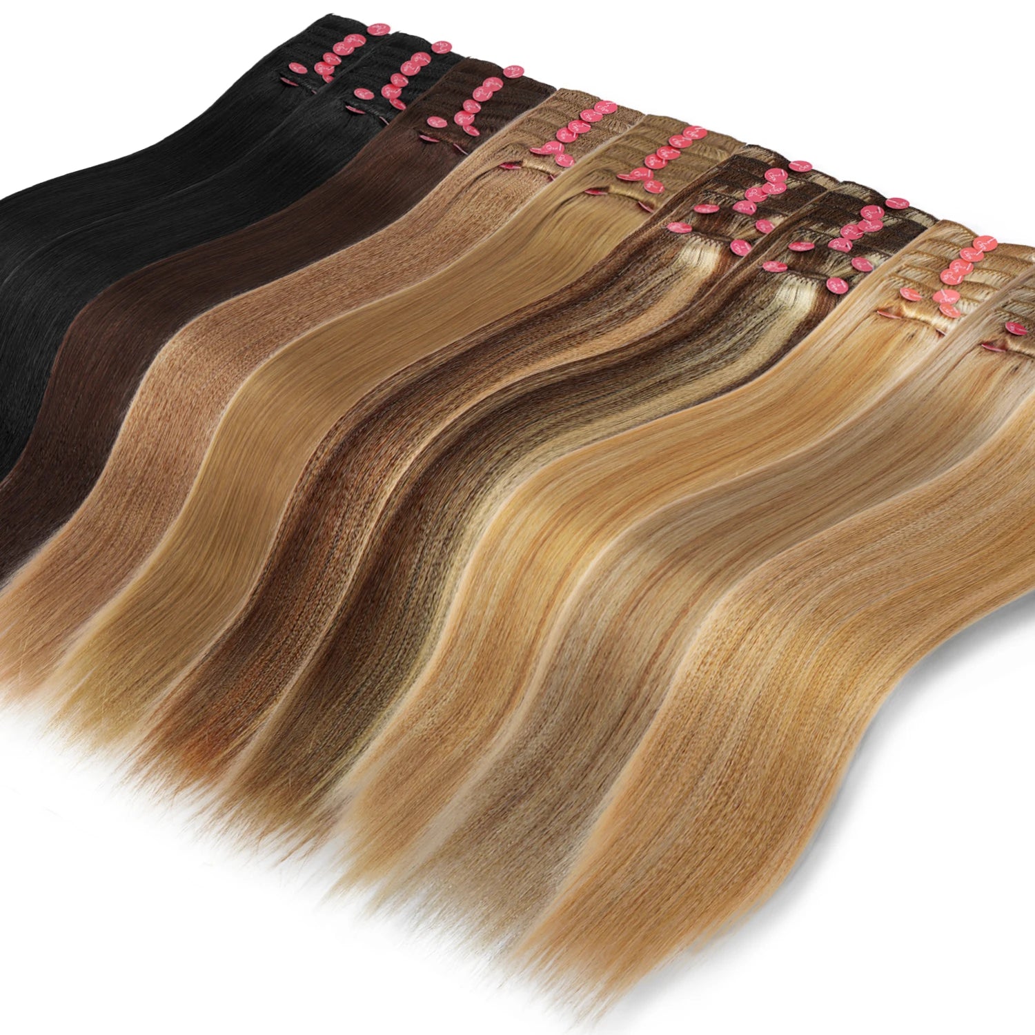 Starlet 100% Human Hair Seamless Clip In Extensions Straight 18"