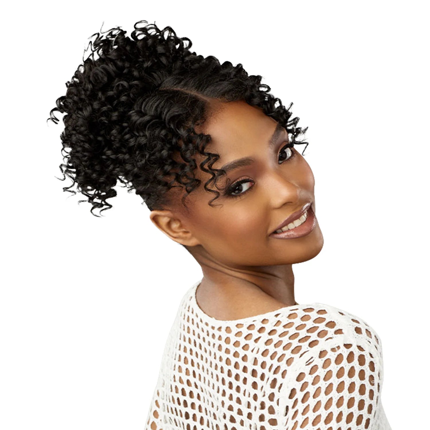 Sensationnel Lulu Synthetic Bun with HD Lace Parting Updo Unit 4
