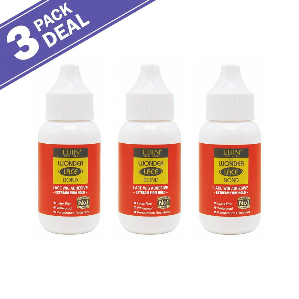 Ebin New York Wonder Lace Bond 1.18oz - Strong Hold, Quick Drying, Ideal for Daily Wear