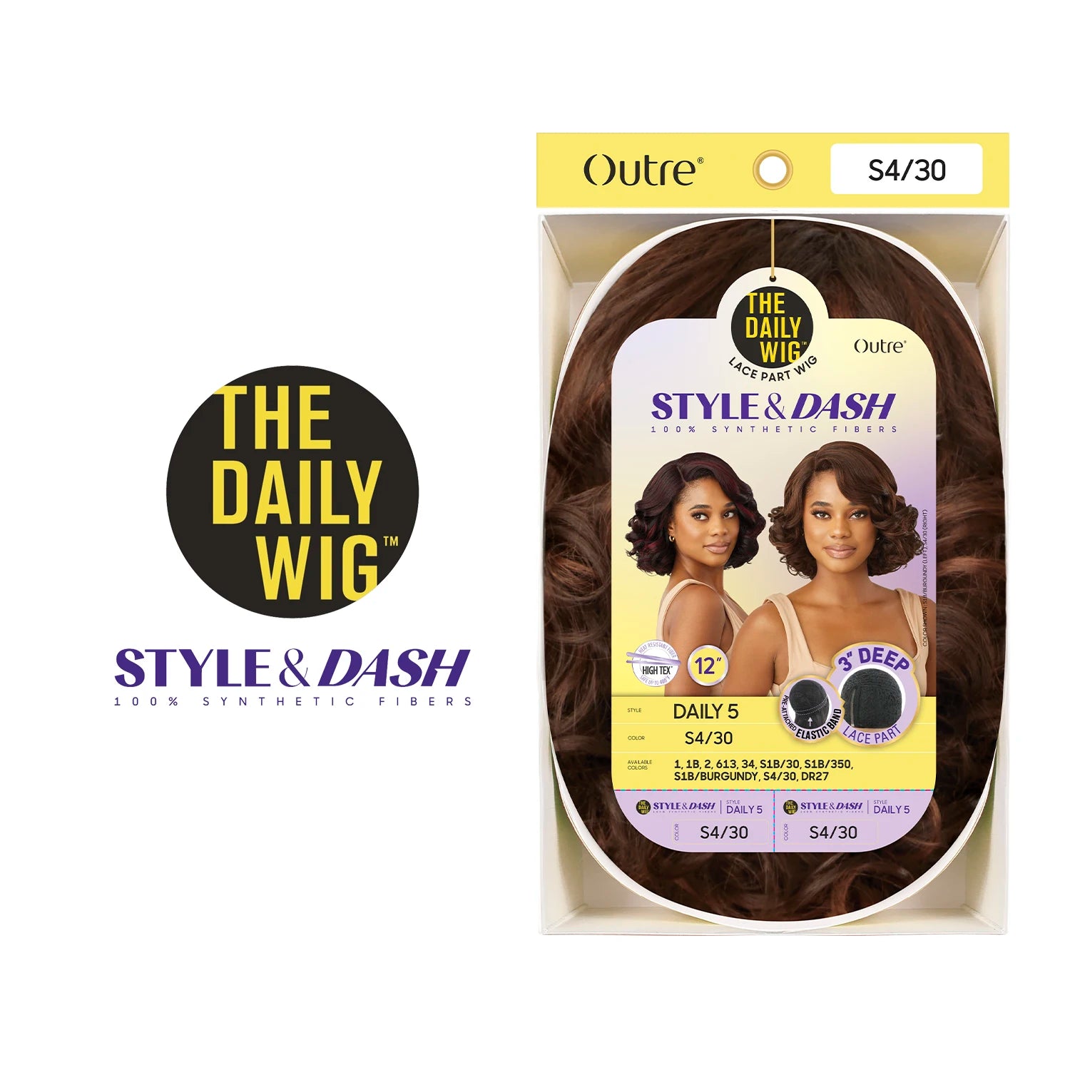 Outre The Daily Synthetic Wig Style N Dash 3" Deep Lace Part Wig Daily 5