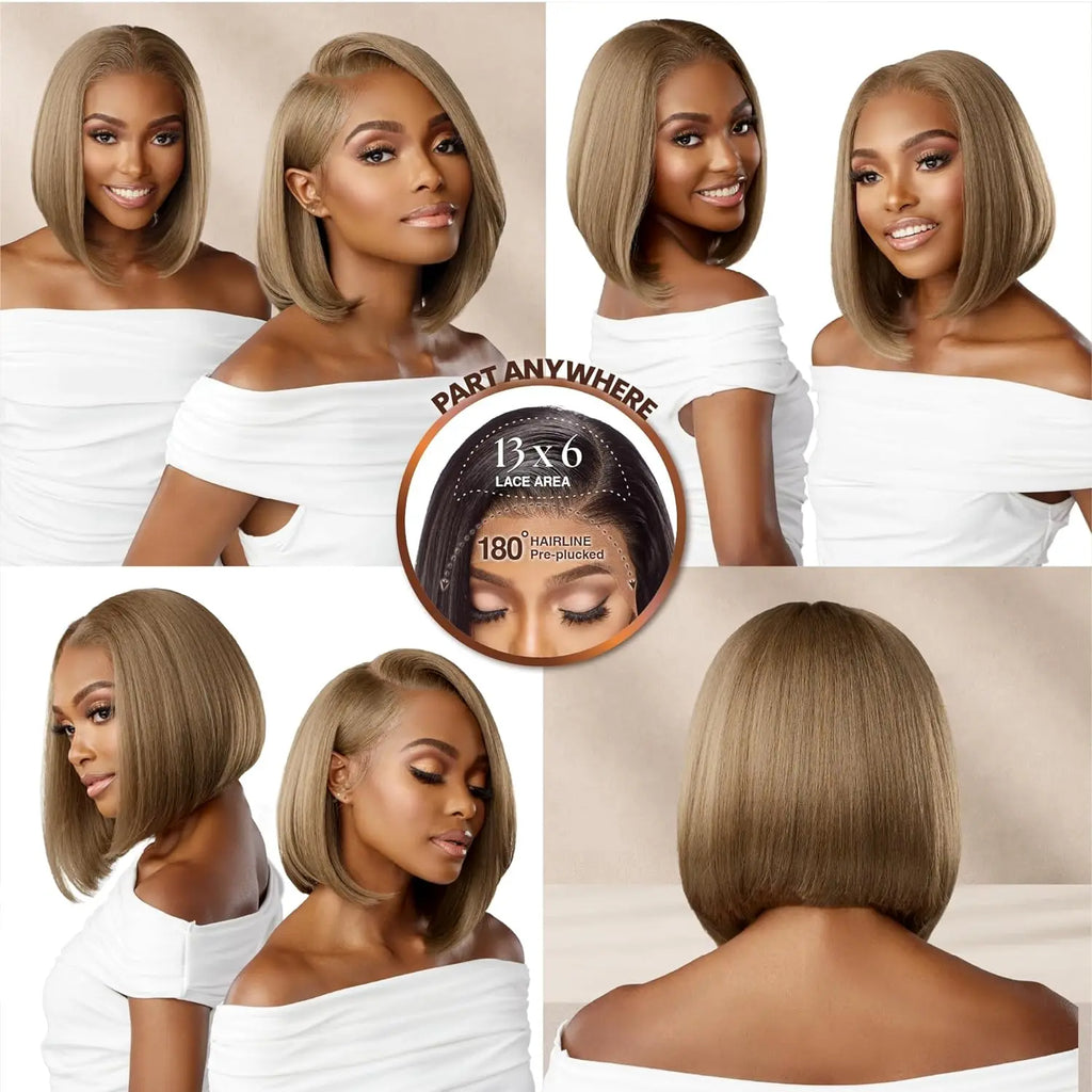Sensationnel Glueless BareLace HD Lace Front Wig 13X6 Unit 3 – Bob, Glueless, Pre-Plucked, Heat Safe
