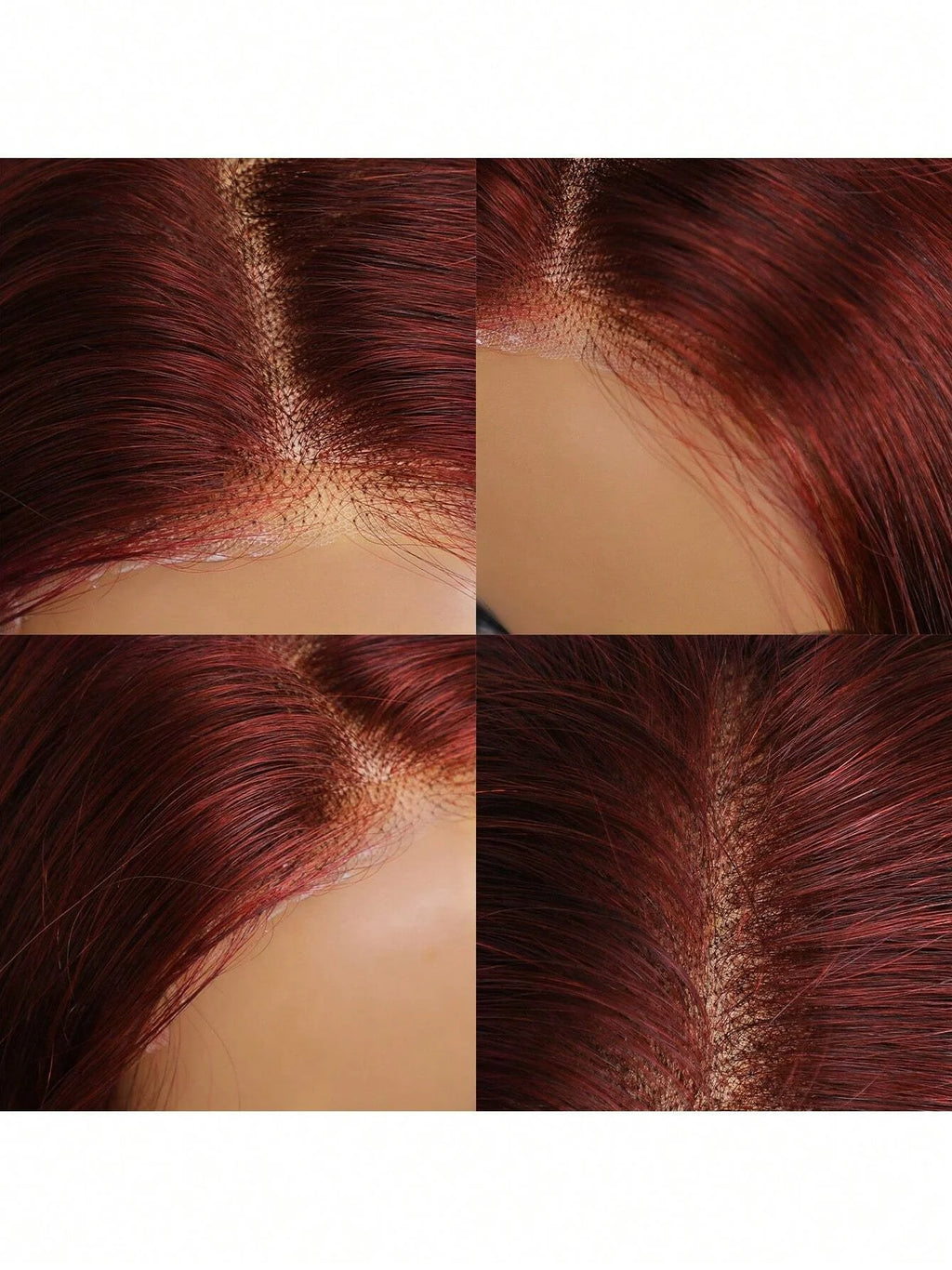 13x4 Auburn Colored Human Hair Lace Front Wigs Body Wave Glueless Wigs 180% Density Reddish Brown Lace Front Wigs 22 Inch
