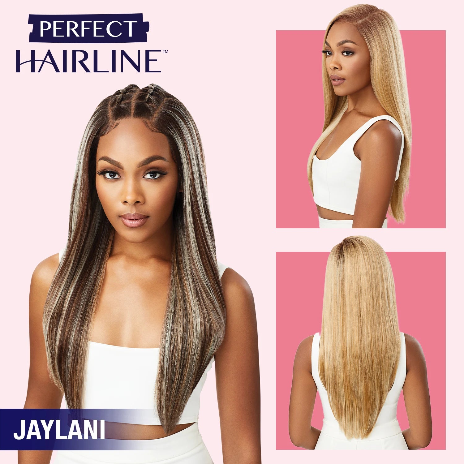 Outre Perfect Hairline HD Lace Front Wig Fully Hand-Tied 13X6 Lace Wig Jaylani - Soft, Natural Curls, Comfortable Wear