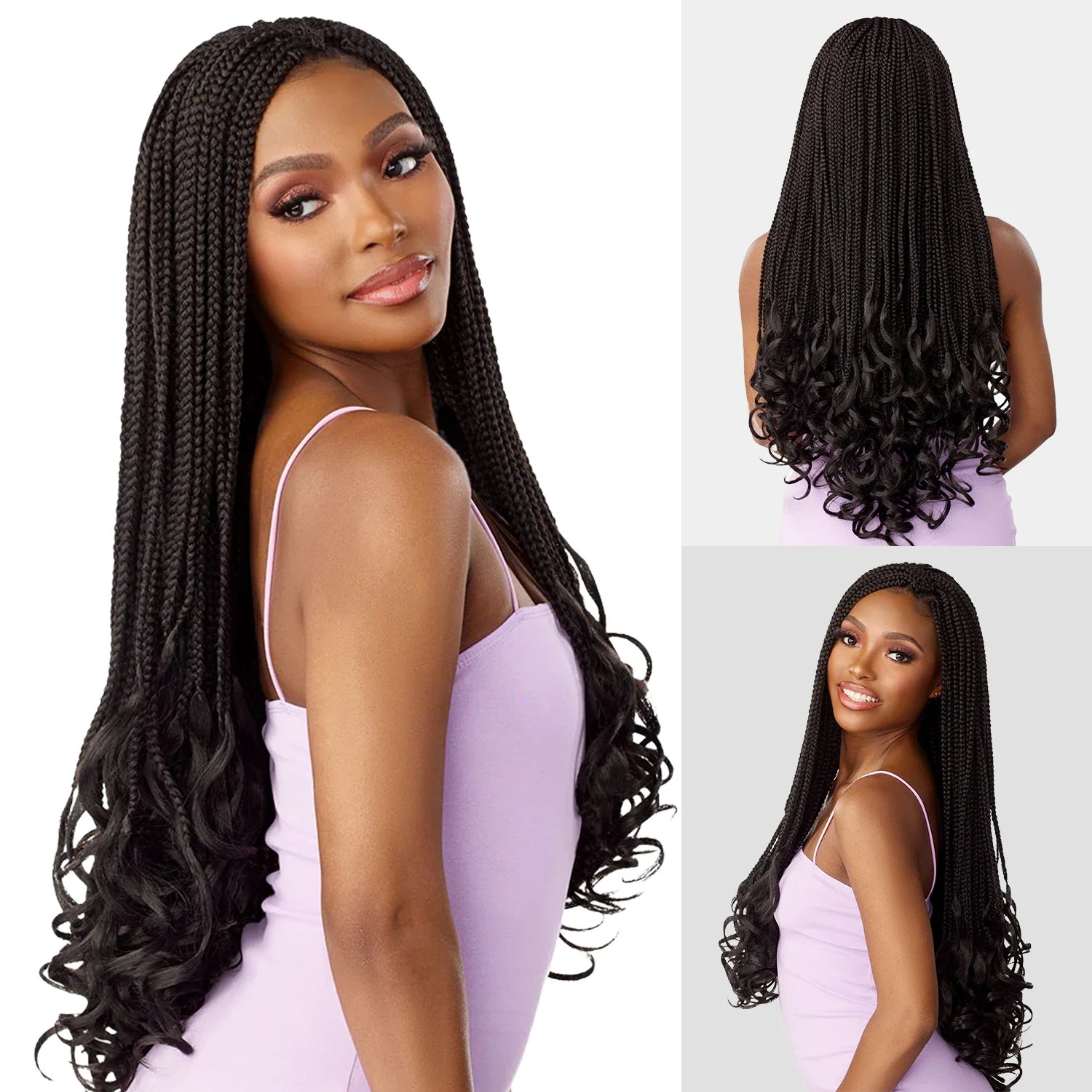 Sensationnel Synthetic Crochet Braids Lulutress Pre-Looped 3X Box French Curl 24"