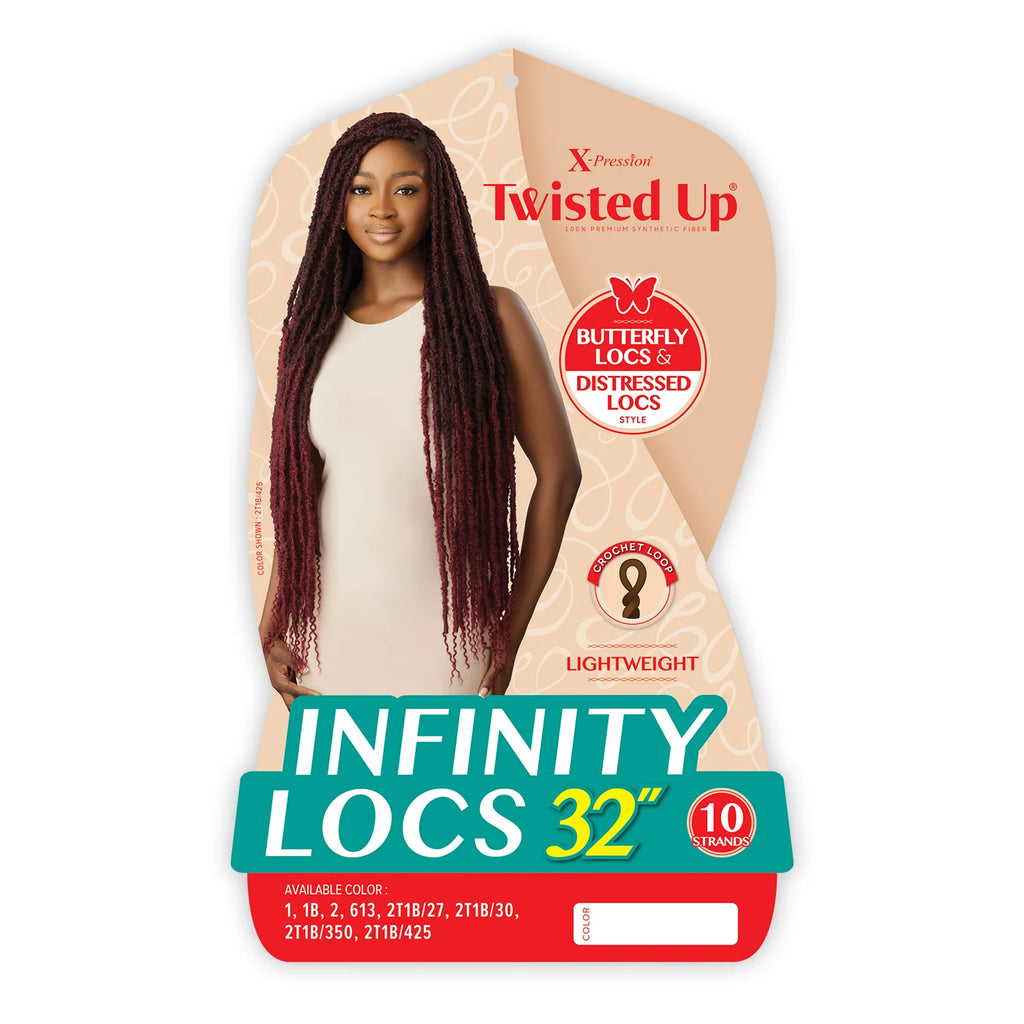Outre Synthetic Crochet Braids X-Pression Twisted Up Infinity Locs 32"