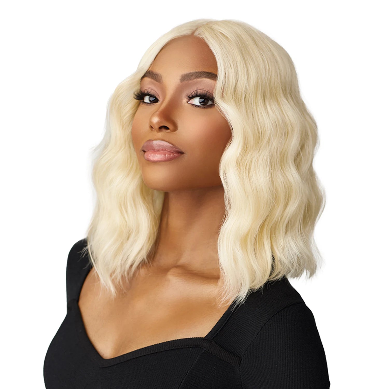 Sensationnel HD Lace Front Synthetic Wig Butta Lace Glueless Chic Bob Lob Unit 5