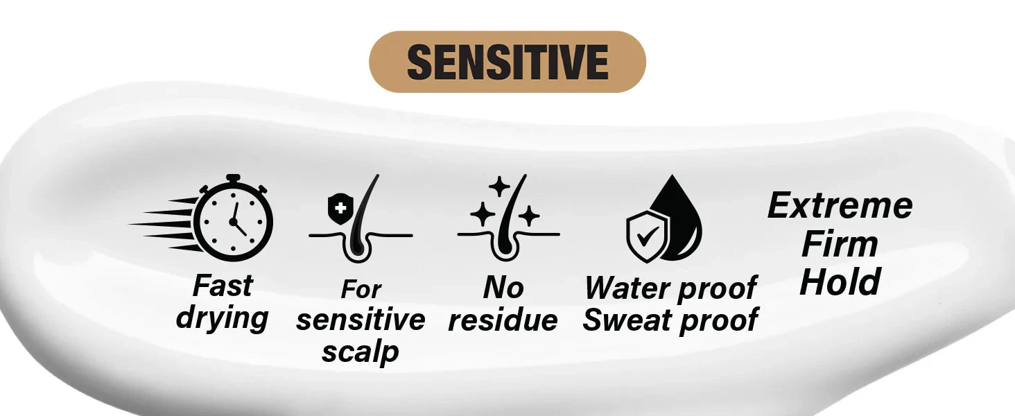 Ebin New York Wonder Lace Bond Lace Wig Adhesive Extreme Firm Hold Sensitive 1.15oz - Gentle on Skin, Long Lasting Hold