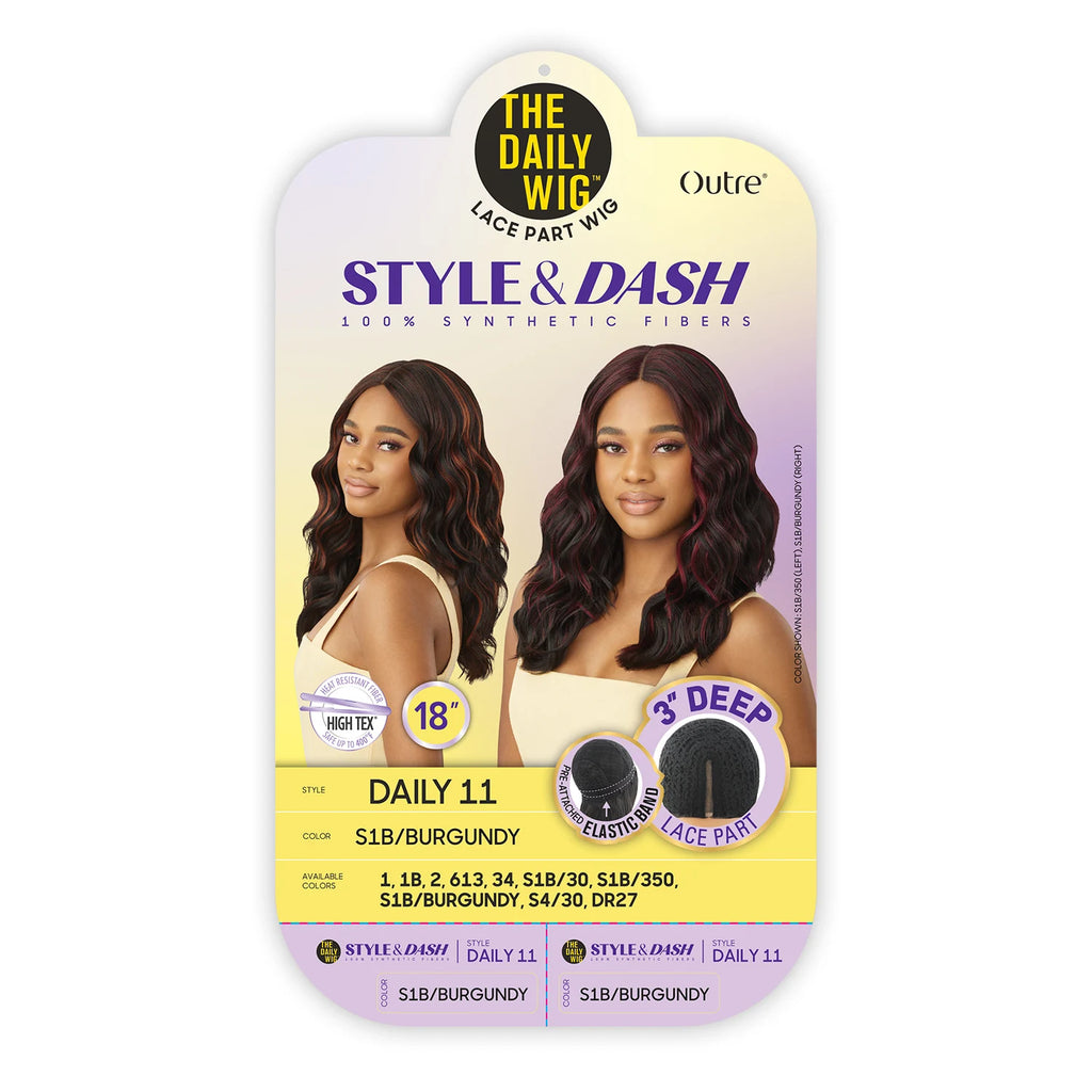 Outre The Daily Synthetic Wig Style N Dash 3" Deep Lace Part Wig Daily 11