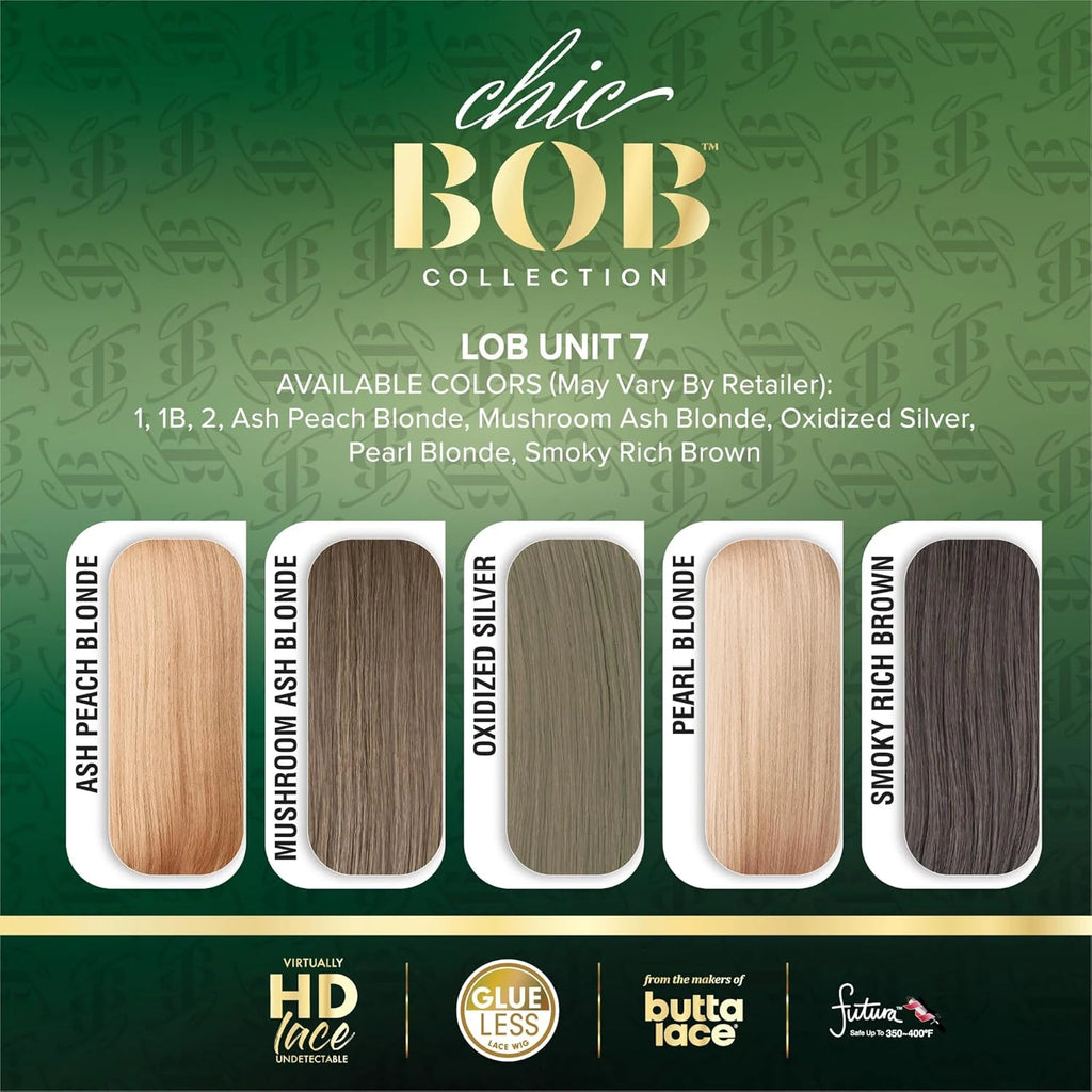 Sensationnel HD Lace Front Synthetic Wig Butta Lace Glueless Chic Bob Lob Unit 7