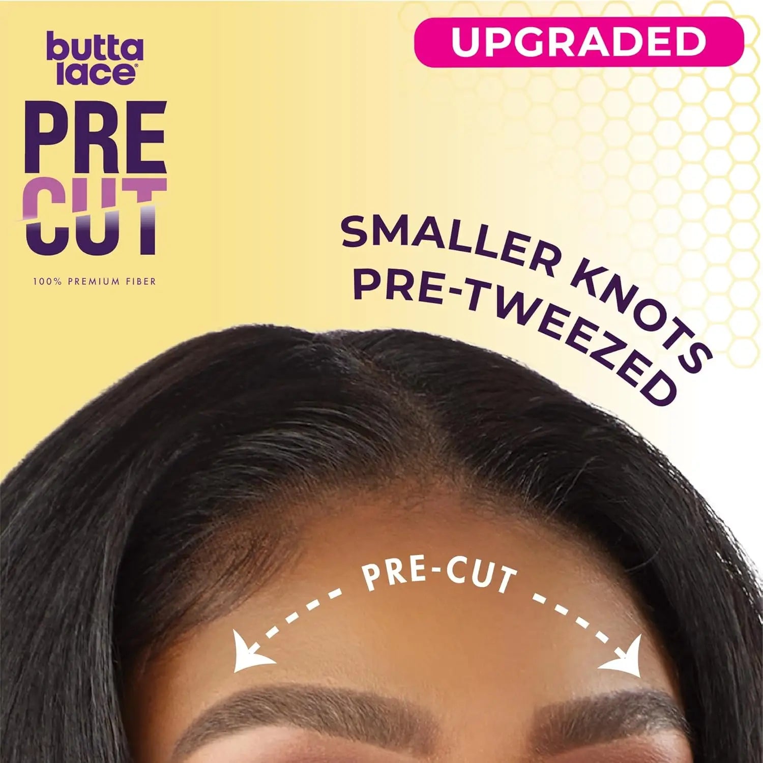 Sensationnel Butta Pre-Cut HD Lace Front Wig Glueless Unit 1 - Extra Wide Lace, Deep Part,  Smaller Knots, Wear and go
