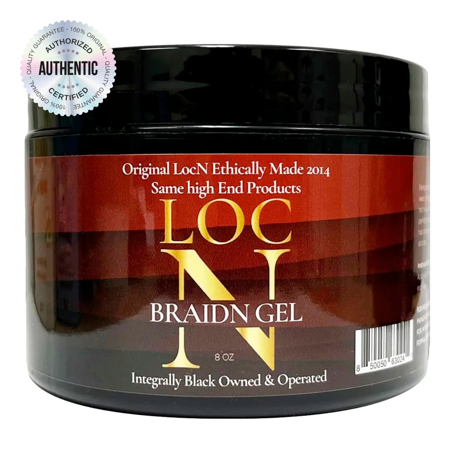 Loc N Loc Twists Braids Wave Edge Gel 8oz - Strong Hold and Definition for Twists, Braids, and Waves, Smooth and Shine Formula
