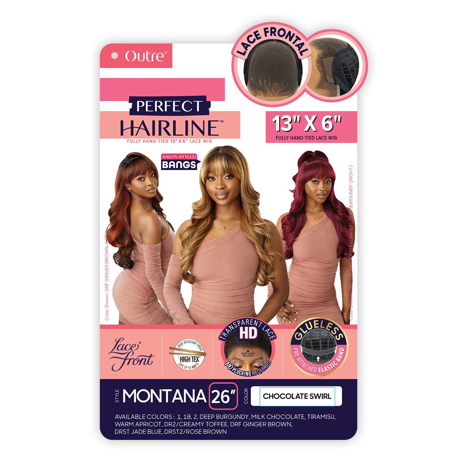 Outre HD Lace Frontal Synthetic Wig Perfect Hairline Glueless Fully Hand-Tied 13X6 Lace Wig Montana