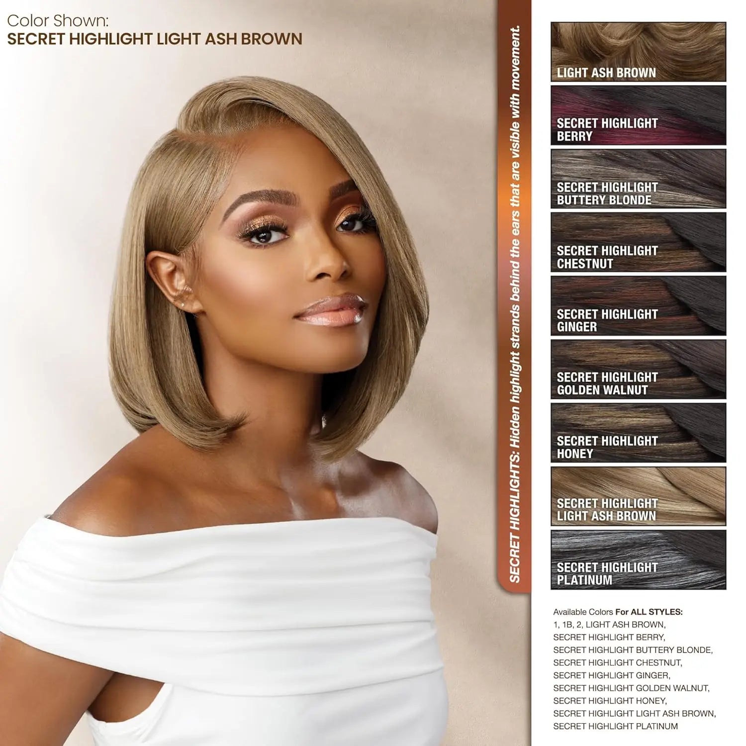 Sensationnel Glueless BareLace HD Lace Front Wig 13X6 Unit 3 – Bob, Glueless, Pre-Plucked, Heat Safe