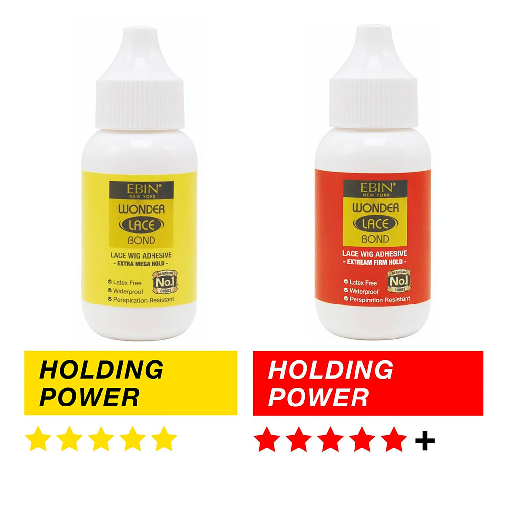 Ebin New York Wonder Lace Bond 1.18oz - Strong Hold, Quick Drying, Ideal for Daily Wear