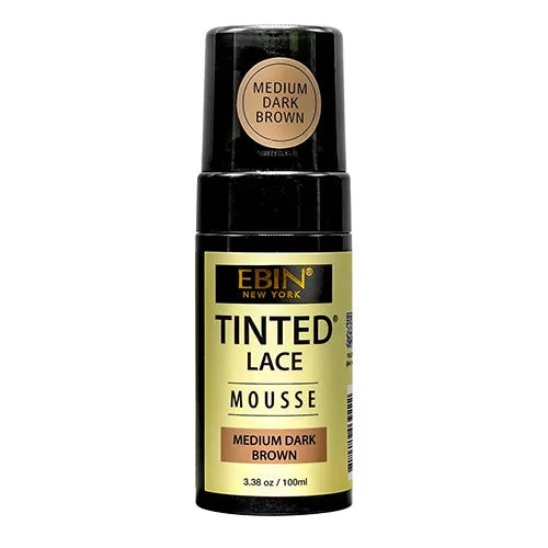 Ebin New York Tinted Lace Mousse 3.38oz/ 100ml - Smooth Application, Natural Finish, Perfect for Blending Lace