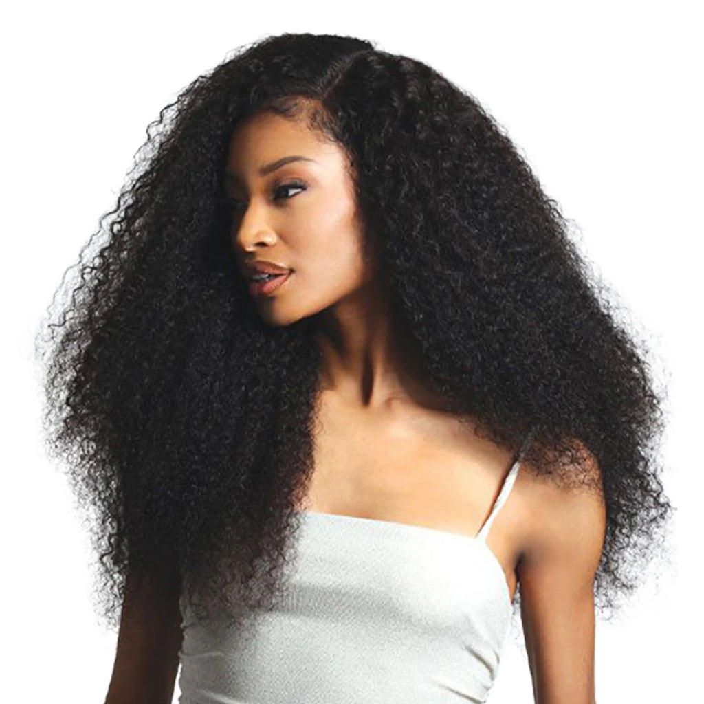 Shake-N-Go Virgin Remy Hair HD Lace Closure Glossy Wet N Wavy 4X4 Bohemian 12"