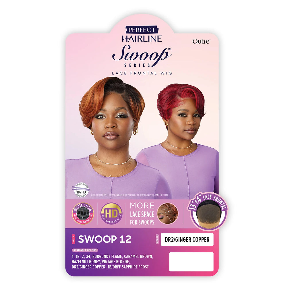 Outre HDLace Frontal Synthetic Wig Perfect Hairline Glueless Fully Hand-Tied 13X4 Swoop Series Swoop12