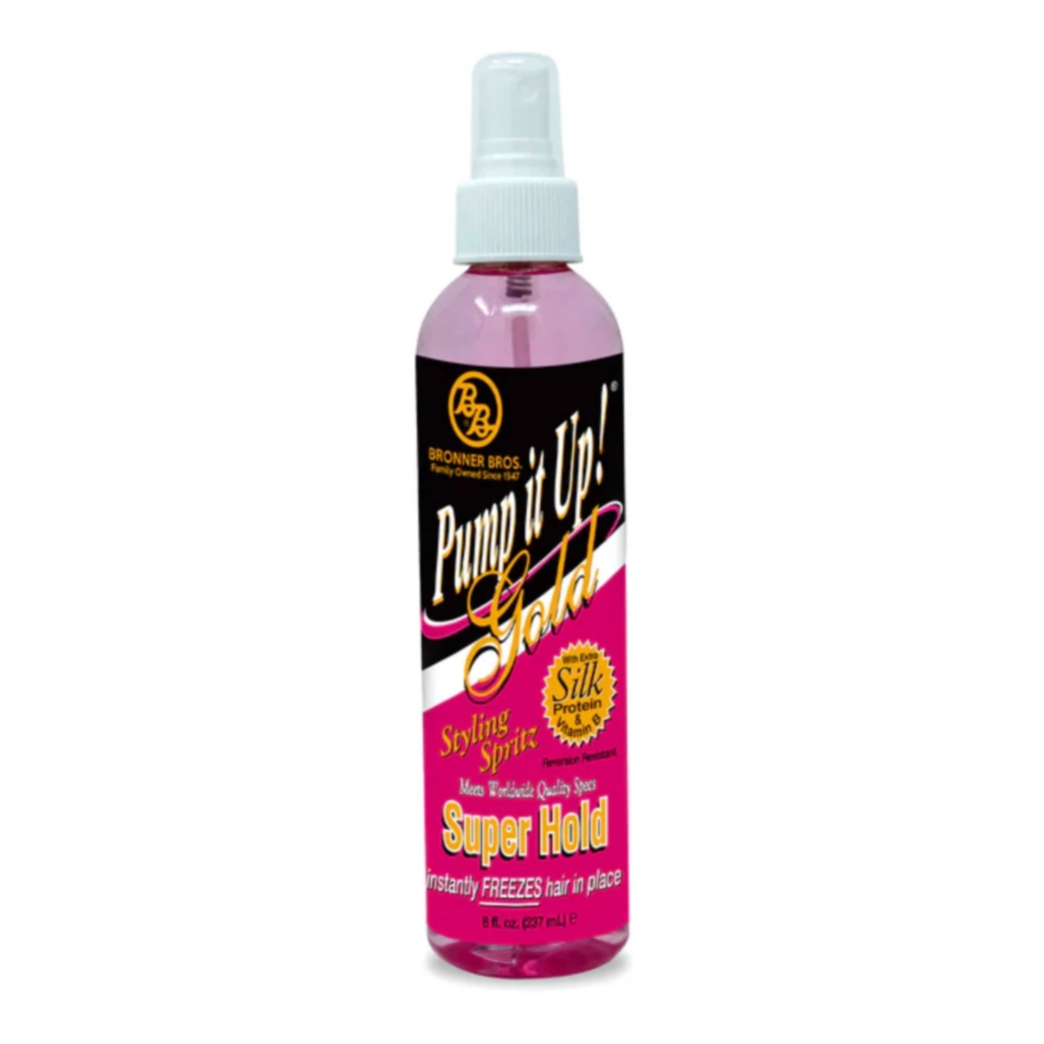 BB Pump It Up Spritz Super 8oz - Fast-Drying, Long-Lasting Hold for Styling, Perfect for Sculpting, and Adding Shine