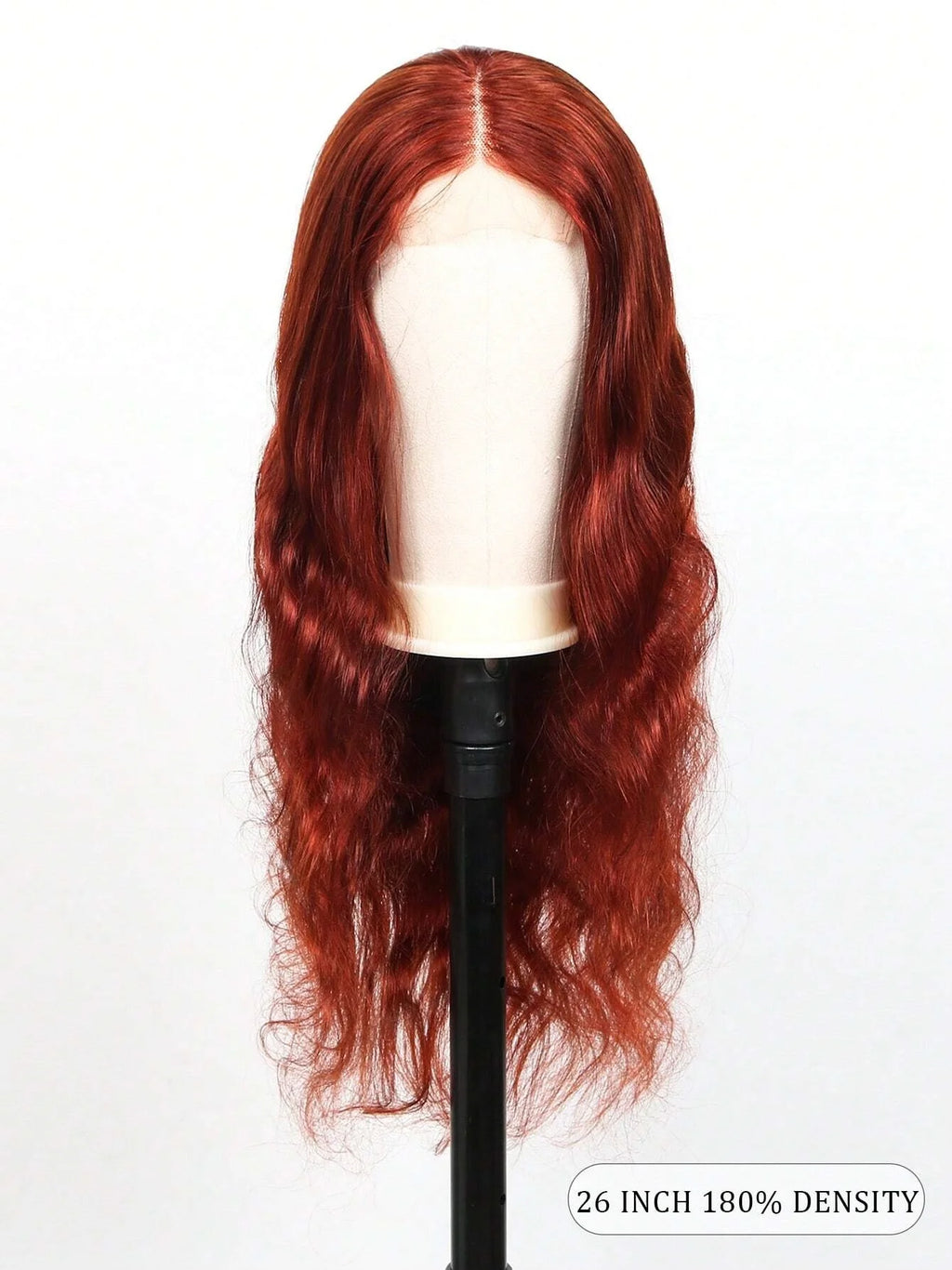 13x4 Auburn Colored Human Hair Lace Front Wigs Body Wave Glueless Wigs 180% Density Reddish Brown Lace Front Wigs 22 Inch