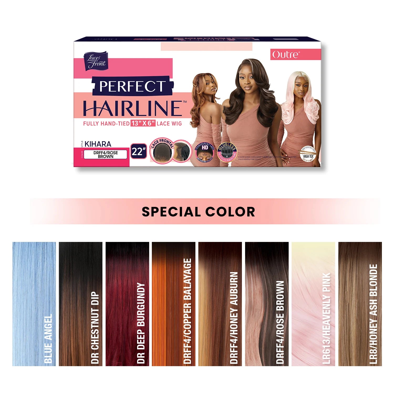 Outre HD Lace Frontal Synthetic Wig Perfect Hairline Glueless Fully Hand-Tied 13X6 Lace Wig Kihara