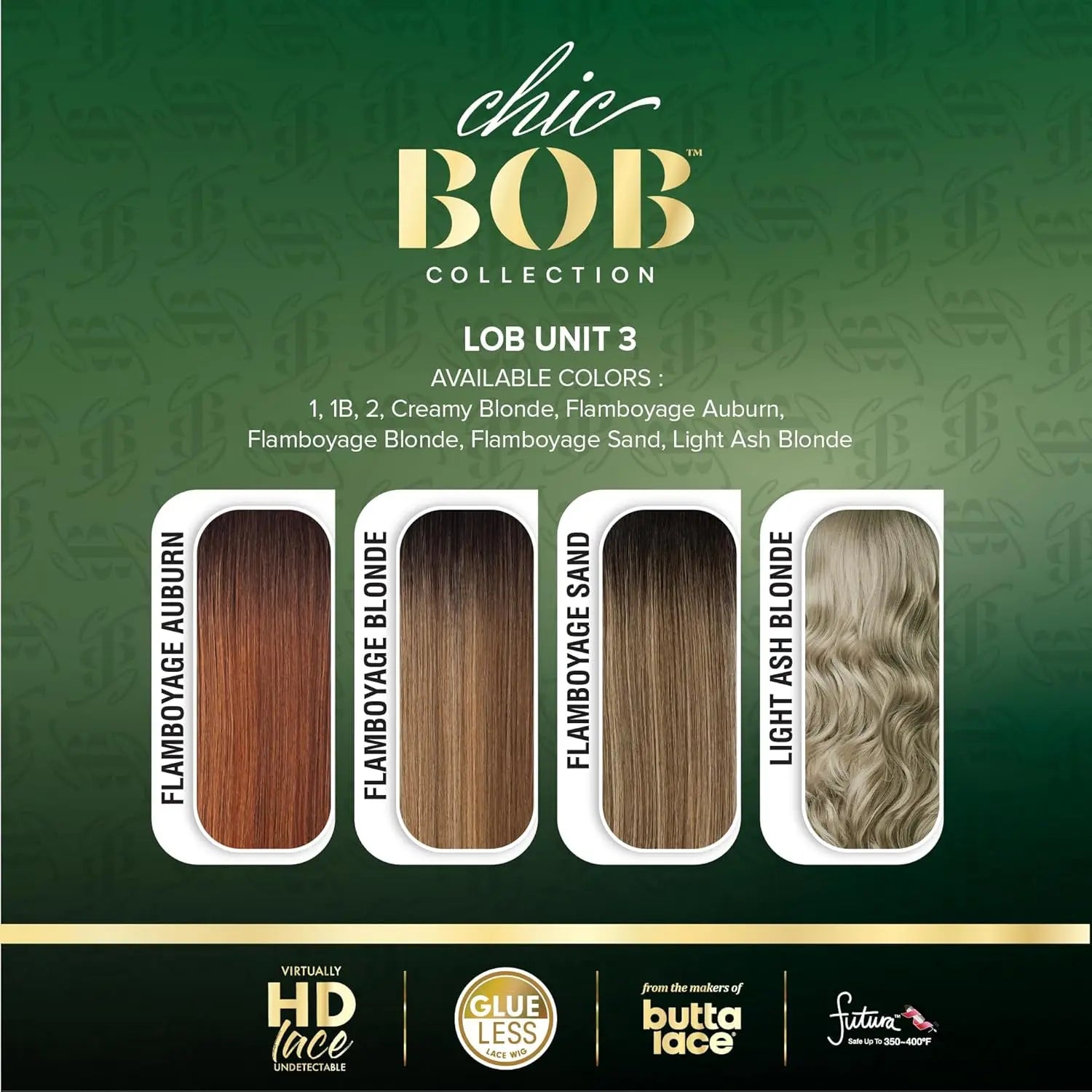 Sensationnel HD Lace Front Synthetic Wig Butta Lace Glueless Chic Bob Lob Unit 3