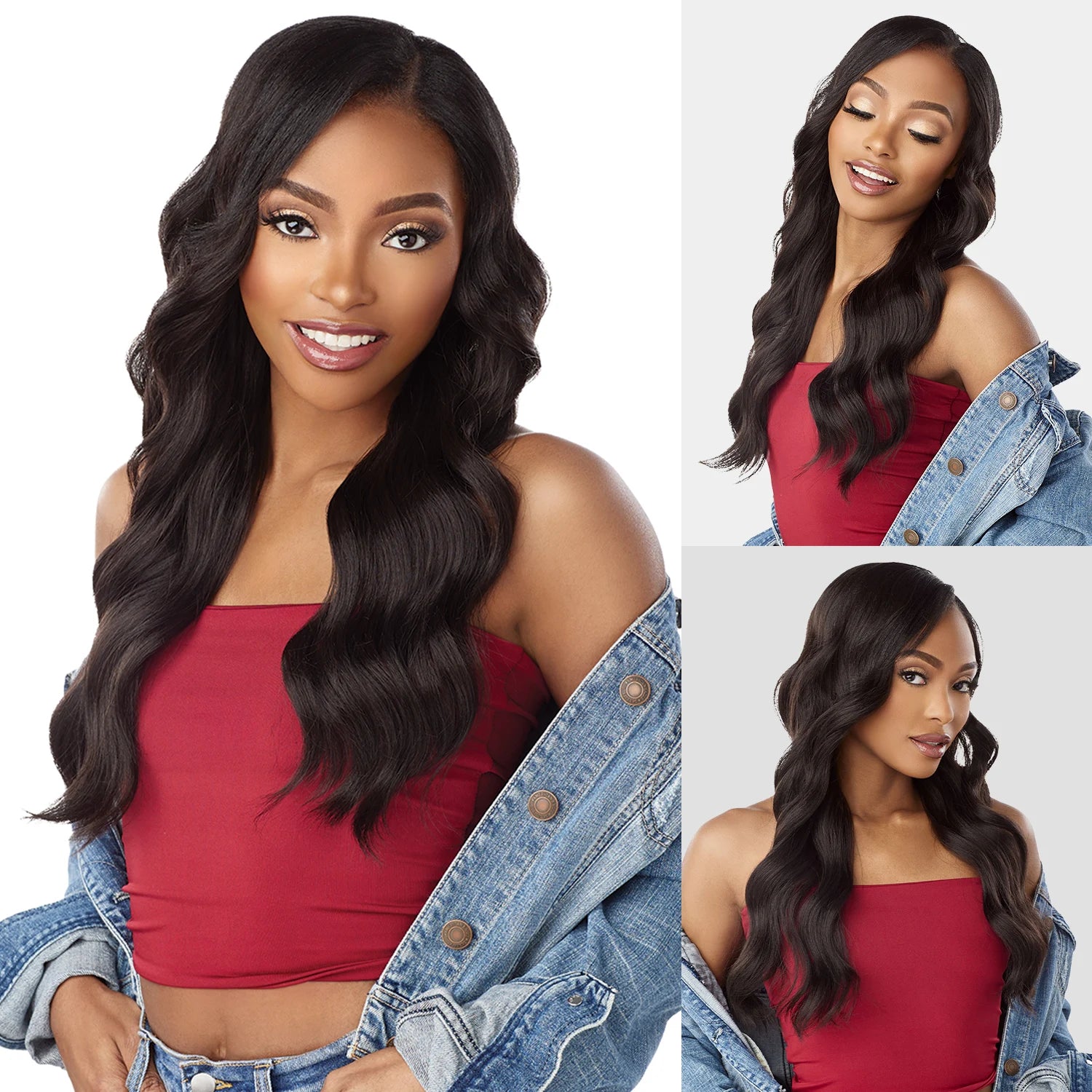 Sensationnel Synthetic V-Part Wig Curls Kinks N Co Glueless V-Unit 9