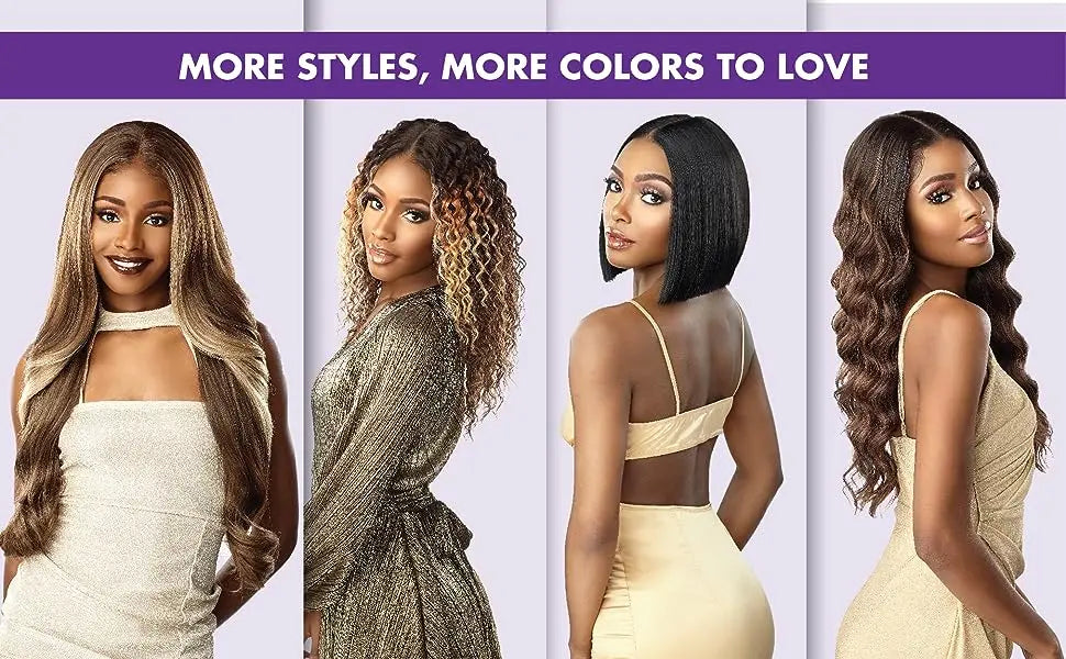 Sensationnel Glueless Butta Lace HD Lace Front Wig 90's Bangs Unit 902 - Trendy Bangs, Natural Look, Easy to Wear