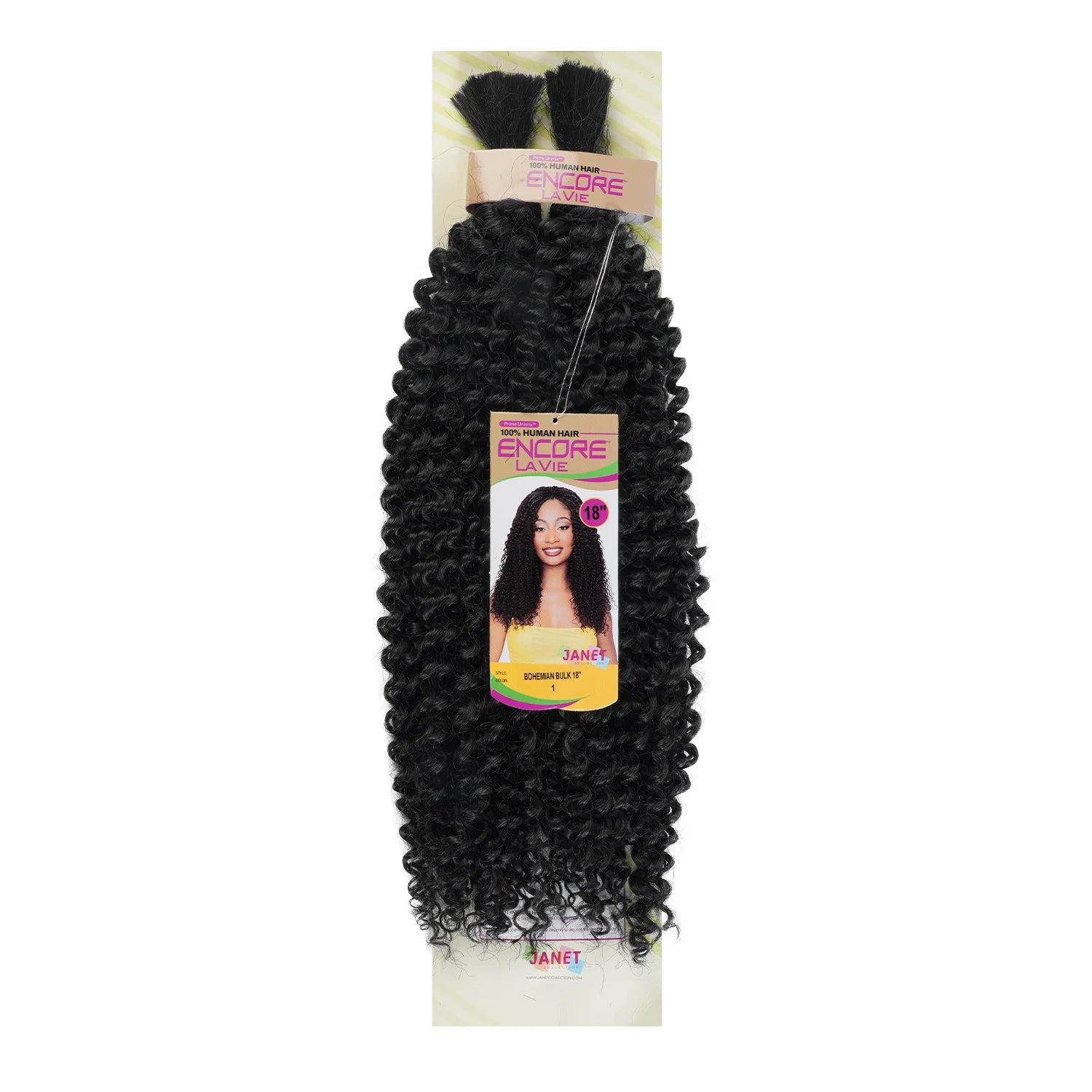 Janet Collection Human Hair Crochet Braids Encore La Vie Bohemian Deep Bulk (18-24")