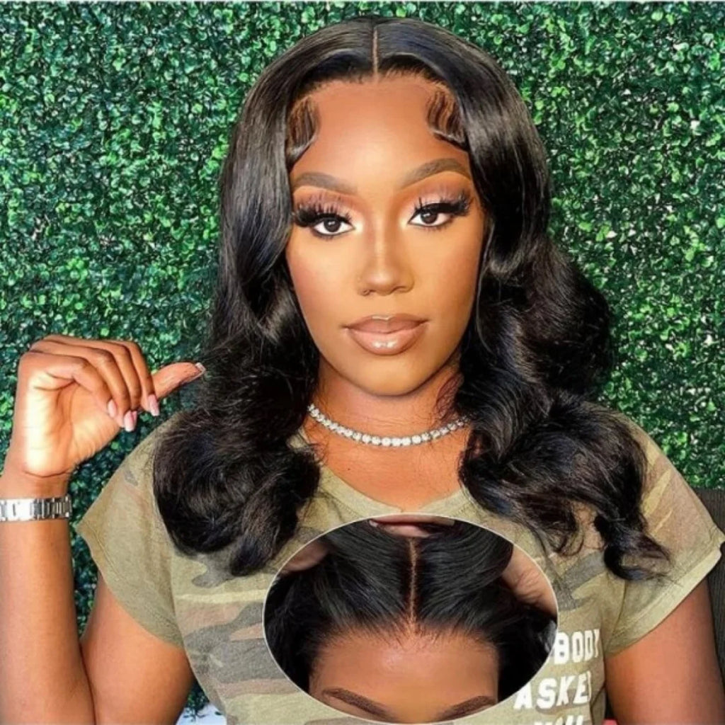 Lace Front Wigs Human Hair Body Wave Bob Wigs 7x5 Lace Frontal Wig Pre Plucked with Baby Hair 100% Glueless Human Hair Wigs