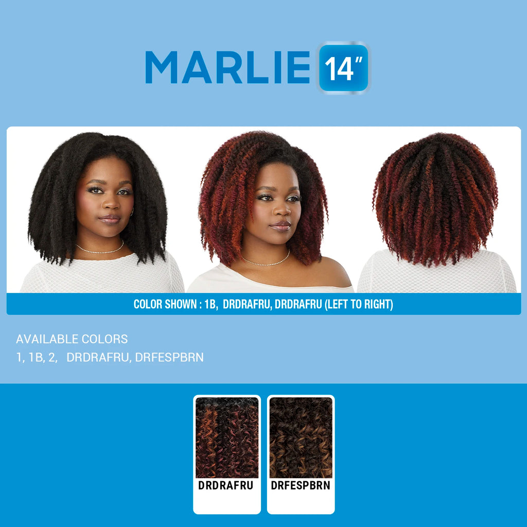 Outre Half Wig Synthetic Quick Weave Marlie