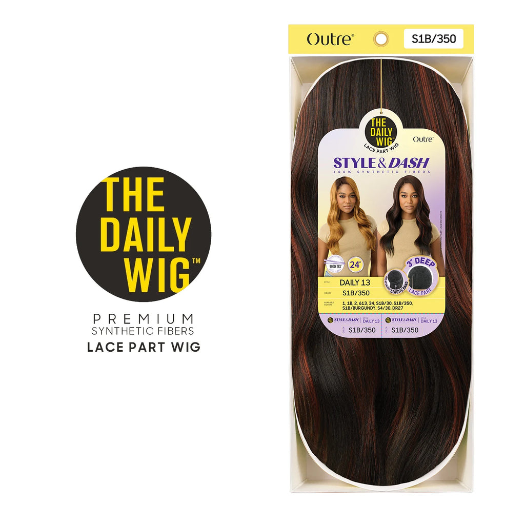 Outre The Daily Synthetic Wig Style N Dash 3" Deep Lace Part Wig Daily 13