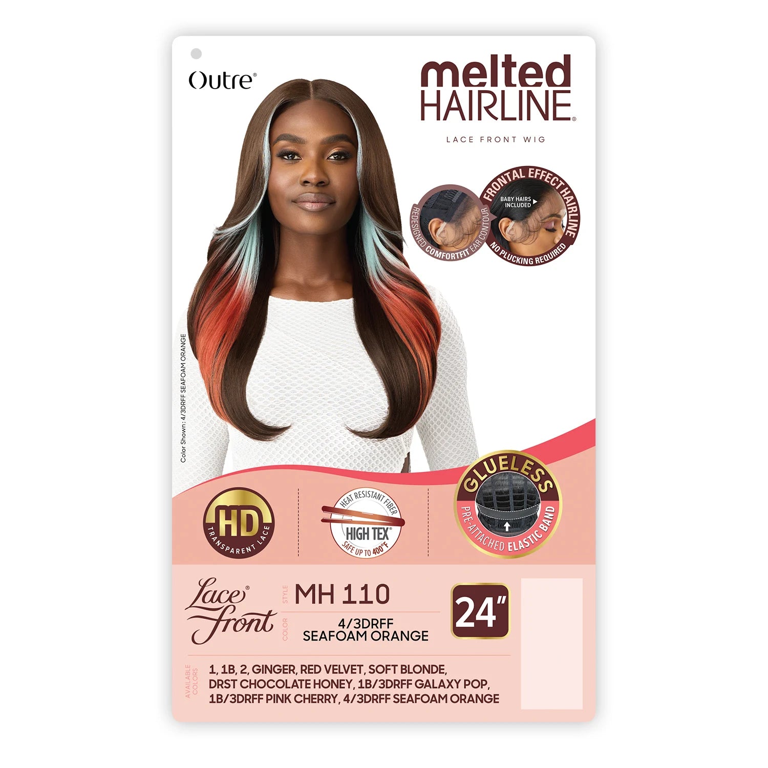 Outre HD Lace Front Synthetic Wig Melted Hairline Glueless MH 110
