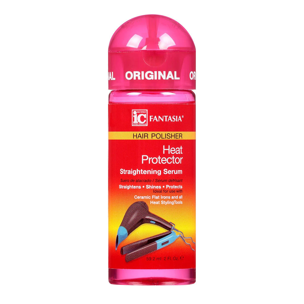3Pack Deal Fantasia IC Hair Polisher Heat Protector Straightening Serum 2oz / 59.2ml - Heat Protection, Smooths & Reduces Frizz