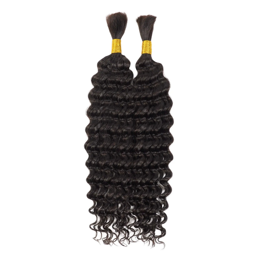 Starlet 100% Virgin Unprocessed Human Braiding Hair Deep Bulk (20"-24")