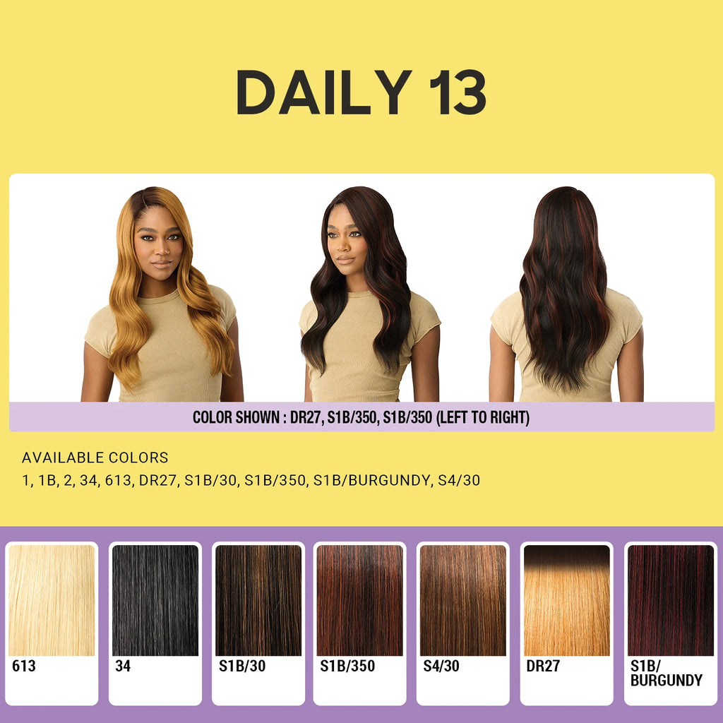 Outre The Daily Synthetic Wig Style N Dash 3" Deep Lace Part Wig Daily 13
