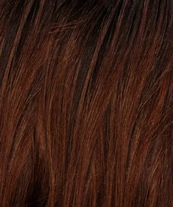 Outre Human Hair Blend HD Lace Front Synthetic Wig Airtied Glueless Fully Hand-Tied 13X6 HHB-Sleek Yaki 20"