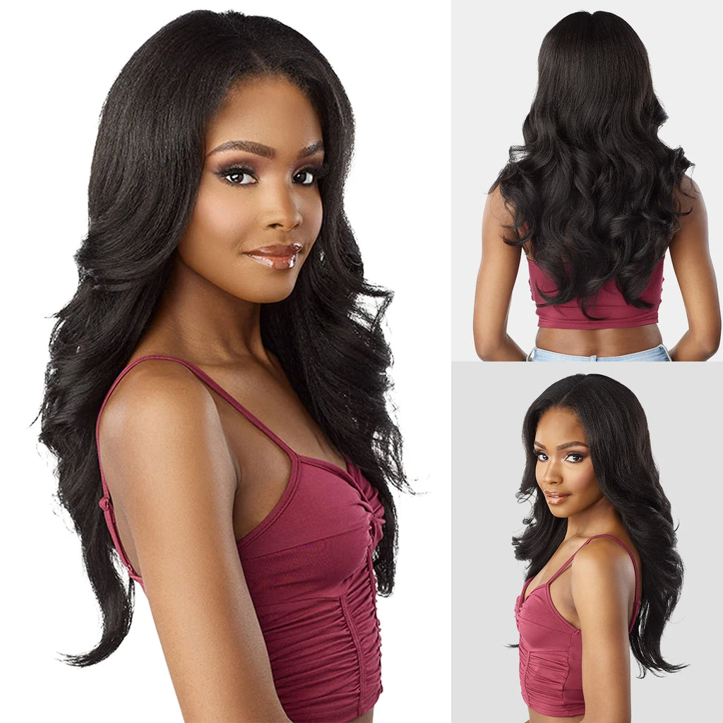 Sensationnel Curls Kinks N Co V-Part Wig Glueless V-Unit 2 – Glueless Design, Natural Curls, Easy Wear, Perfect Fit