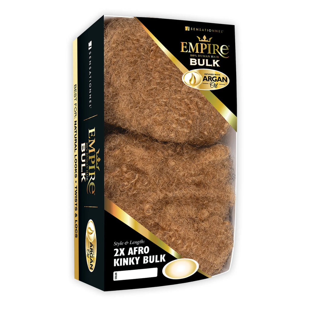 Sensationnel Human Hair Braids Empire 2X Afro Kinky Bulk
