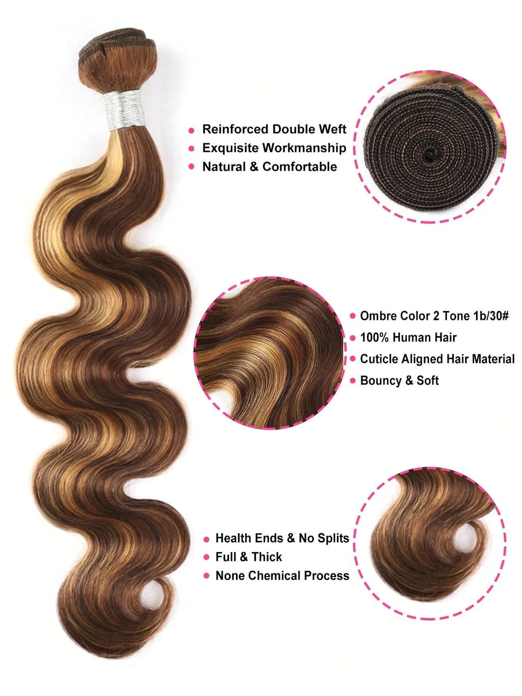 4 27 Body Wave Virgin Human Hair Highlight Honey Blonde Color 100 Brazilian Hair 3 Bundles Body Wave Human Hair for Black Women