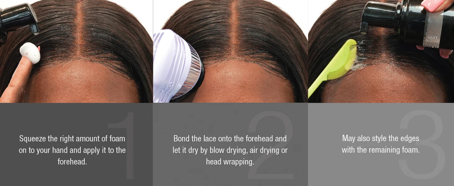 Ebin New York Wonder Lace Bond Lace Melt Mousse Supreme 8.5oz/ 250ml - Maximum Hold, Ideal for Seamless Lace Melts