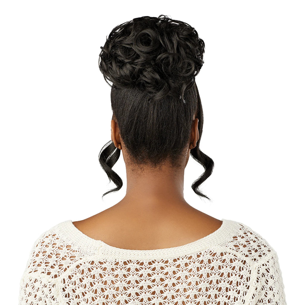 Sensationnel Lulu Synthetic Bun With HD Lace Parting Updo Unit 3