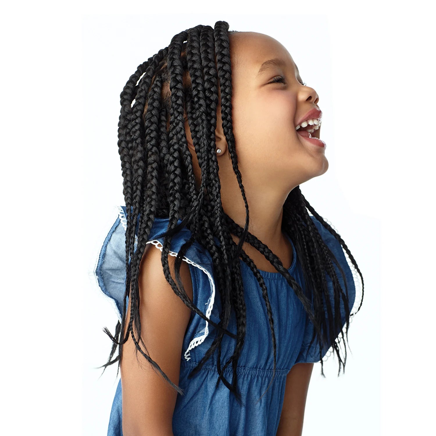 Sensationnel Synthetic Crochet Braids African Collection 3X Ruwa Pre-Stretched Braid 12" (Kids)