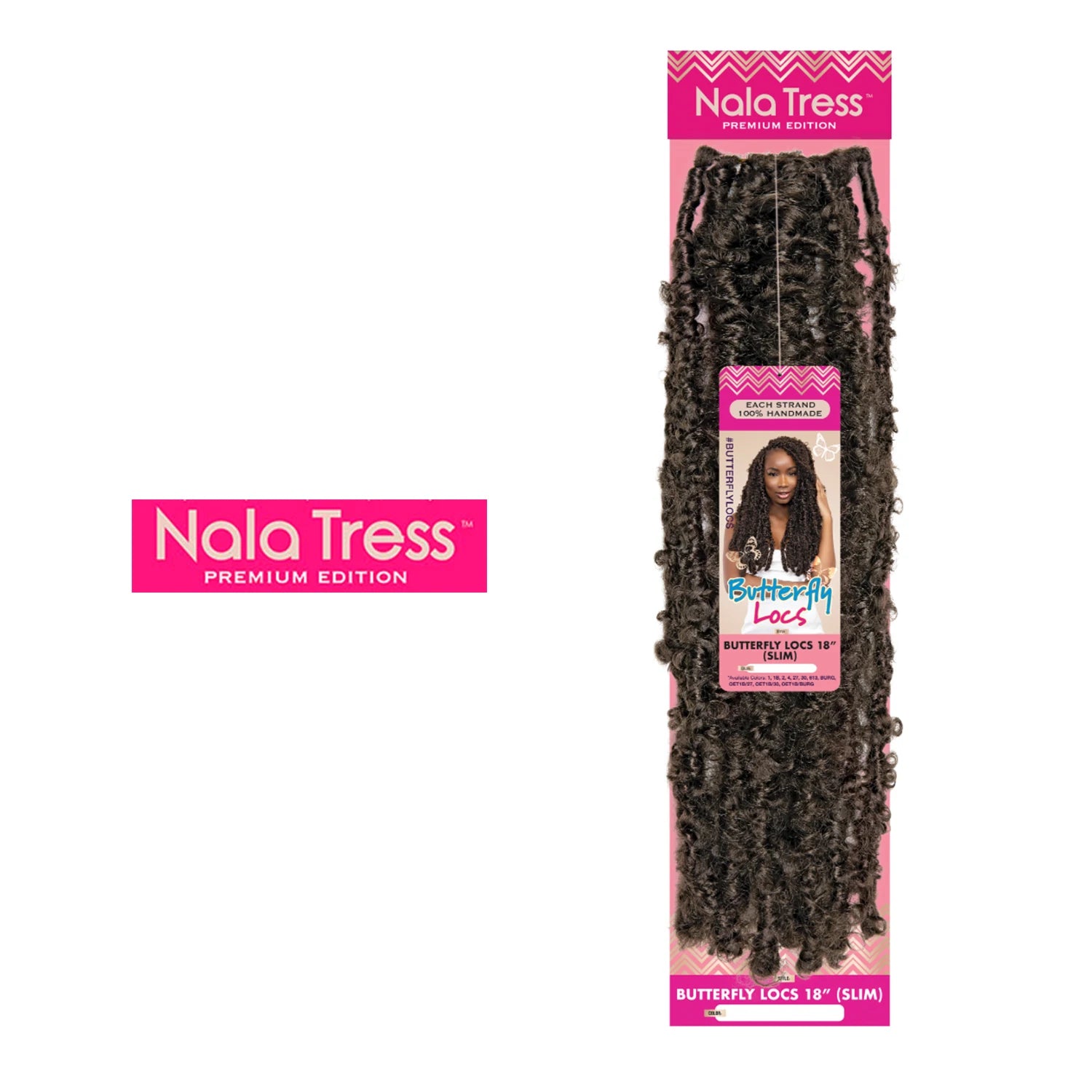 Janet Collection Synthetic Crochet Braids Nala Tress Butterfly Locs 18"(SLIM)
