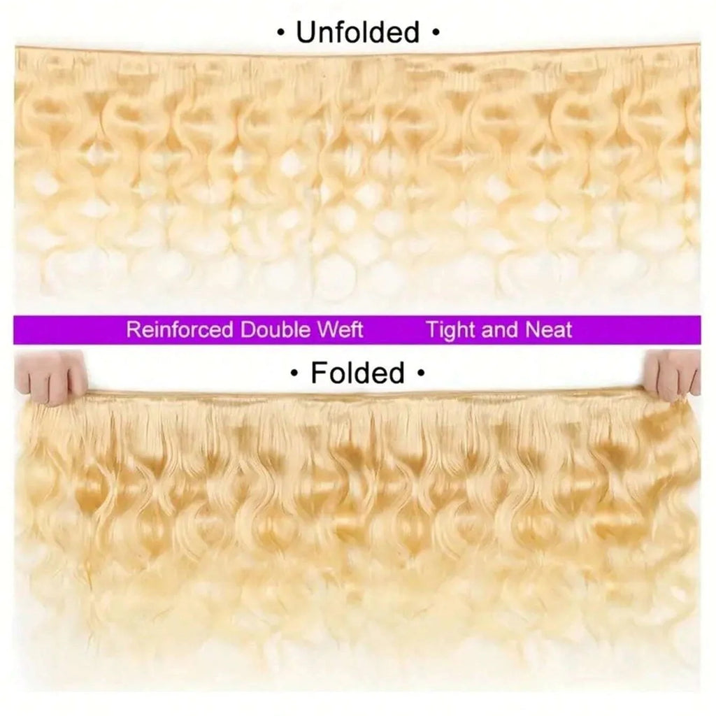 1/3/4 Bundles Body Wave 613 Blonde Human Hair Bundles 26 28 30 Inch 613 Honey Blonde Bundles Body Wave Brazilian Hair