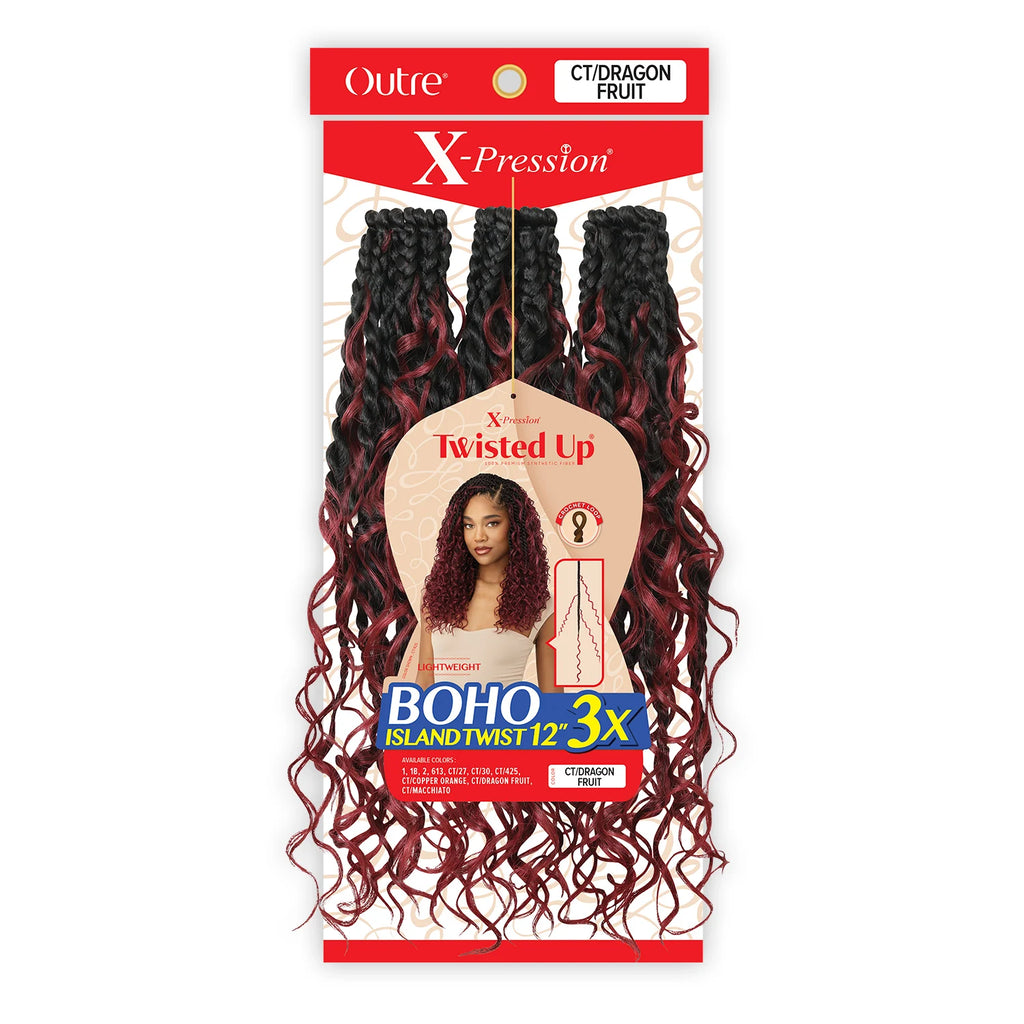 Outre Crochet Braids X-Pression Twisted Up 3X Boho Island Twist 12"